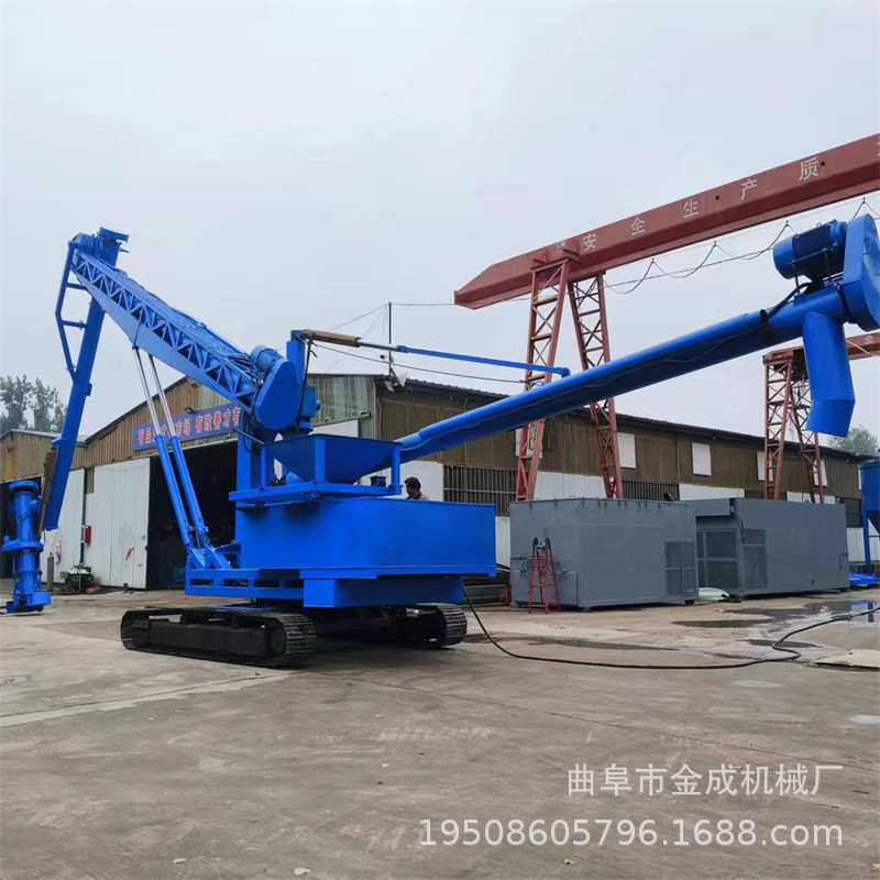 粉煤灰装车机 大库房粉料输送机 大螺旋装卸机设备 100吨卸船机器