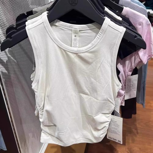 lululemon修身纯色罗纹背心吊带