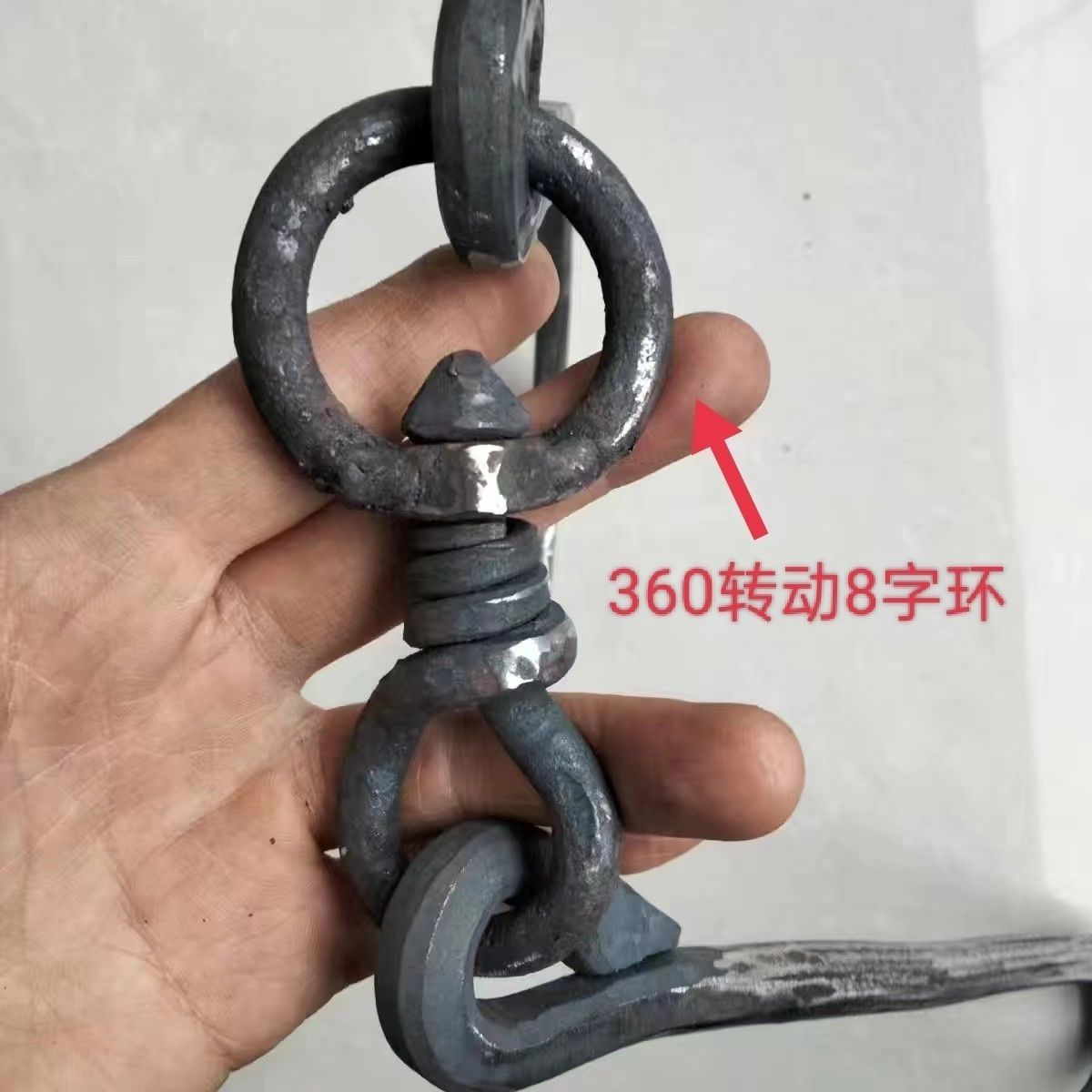 高承重肉钩杀猪钩子连环钩锻打羊牛肉钩子屠夫挂肉专用杀年猪工具