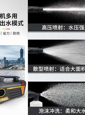 Portable household high-pressure car washer