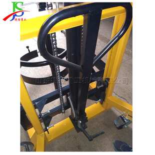 塑料闭口油桶电动式搬运车 仓库铁桶四轮倒油车 码头油桶装运车