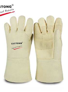 卡司顿ABY-5T-34耐500度高温手套耐磨耐热隔热金属冶炼热手套