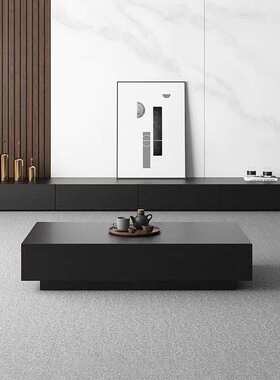 喜挚意式电视柜黑色木质家用茶几小户型客厅茶几电视柜组合落地柜