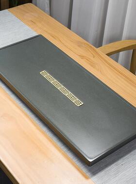 天然块天罗绿石茶台办公排水原石石乌金家JVA用办整公客厅简约茶