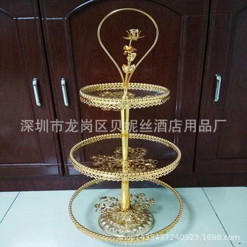 欧式家居三层玻璃果盘酒店KTV创意高档金属三层玻璃水果盘,玩具/童车/益智/积木/模型,毛绒/玩偶/公仔/布艺类玩具,淘宝优惠券,粉丝福利购,淘宝优惠卷