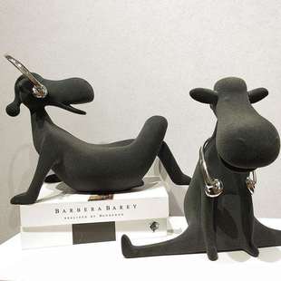 现代简约音乐植绒小毛驴摆件北欧样板房间办公间软装饰品玄关摆设