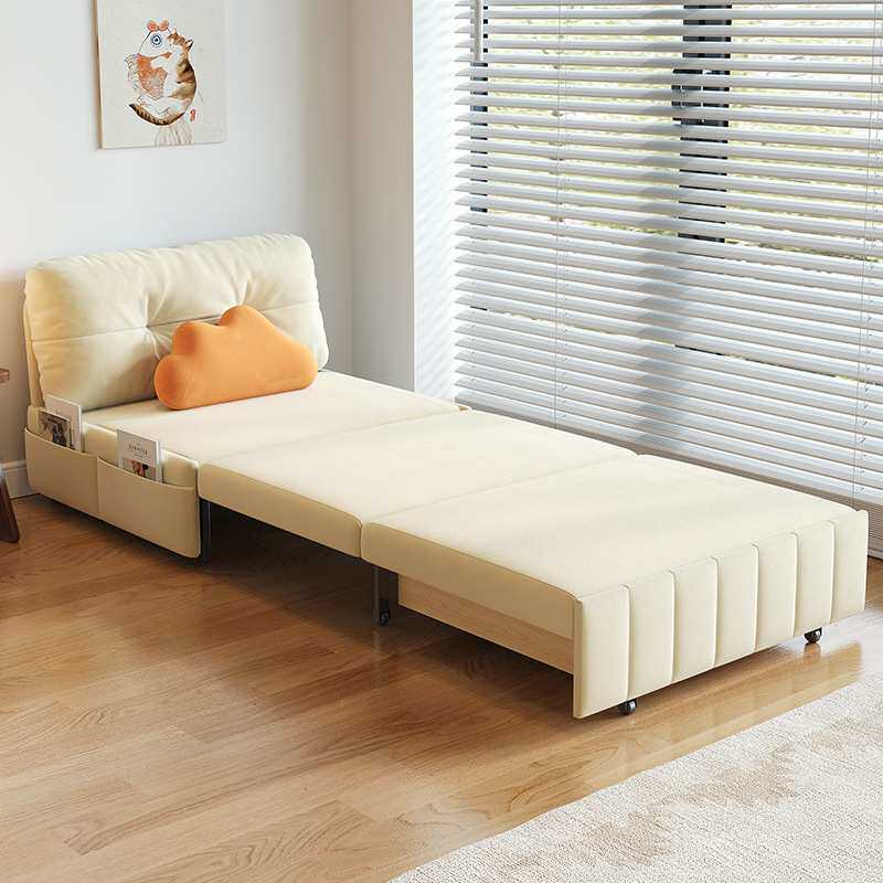 单人位书房沙发床可折叠伸缩储物两用坐卧小户型收纳抽拉床无扶手