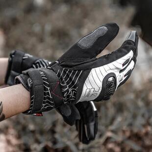 杜汉W水摩托车骑行手套机车防保暖备防寒骑士1摩JMV旅防摔装手套