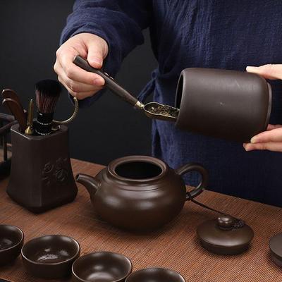 茶原矿手紫19452砂发古财壶大容量球孔过滤仿壶单壶家用会客办工