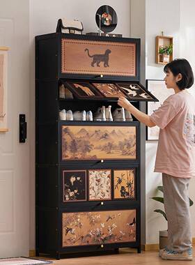 鞋柜一家用门口架柜子新RYN鞋款入户玄关简易防尘收纳体阳台置物