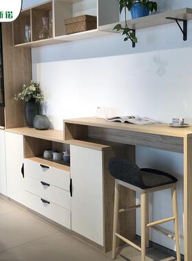 北全屋定制HNO现代简约爱格京板板柜体漆门激光烤封边餐边柜