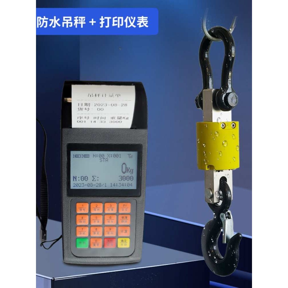 防水OCS吊秤5t行车秤吊称5吨吊车秤吊磅电子吊勾称吊钩秤