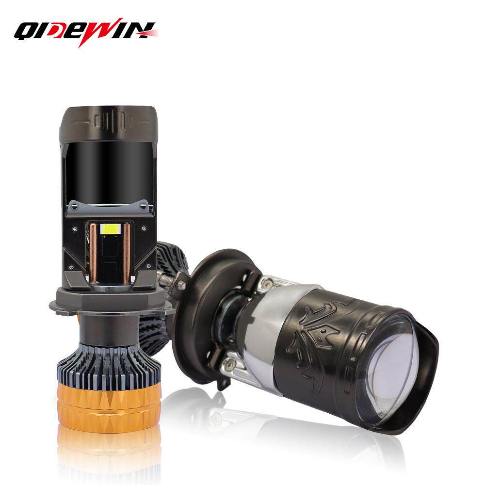 【新品】跨境K4汽车led大灯 双光透镜大功率强光H4远近一体车灯
