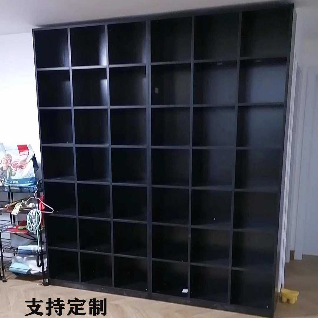 可定创意格子柜子自由组合整墙储物柜简易书柜书架阳台飘窗收