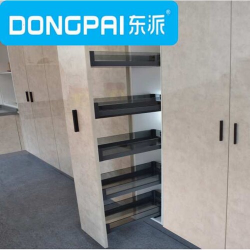 东派不锈钢拉篮200250300400柜厨房玻璃高柜高深四层五层六层款