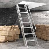 焊接铝合金阁楼梯室CZT板外防滑扶手基楼梯工程厚坑梯超大踏扶梯