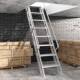 焊接铝合金阁楼梯室CZT板外防滑扶手基楼梯工程厚坑梯超大踏扶梯