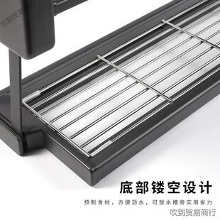 吊柜折置叠物下拉式双层升备降伸缩菜调料400柜/50碗碟盘储物收纳