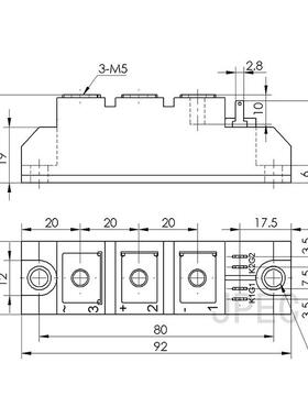 P0K11F016AGG0110A160V大功率晶闸管可G控硅模块