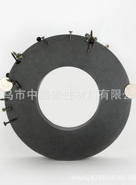 磁铁厂家20x25孔110mm铁氧733体圆2环黑磁铁磁普音响喇叭磁环