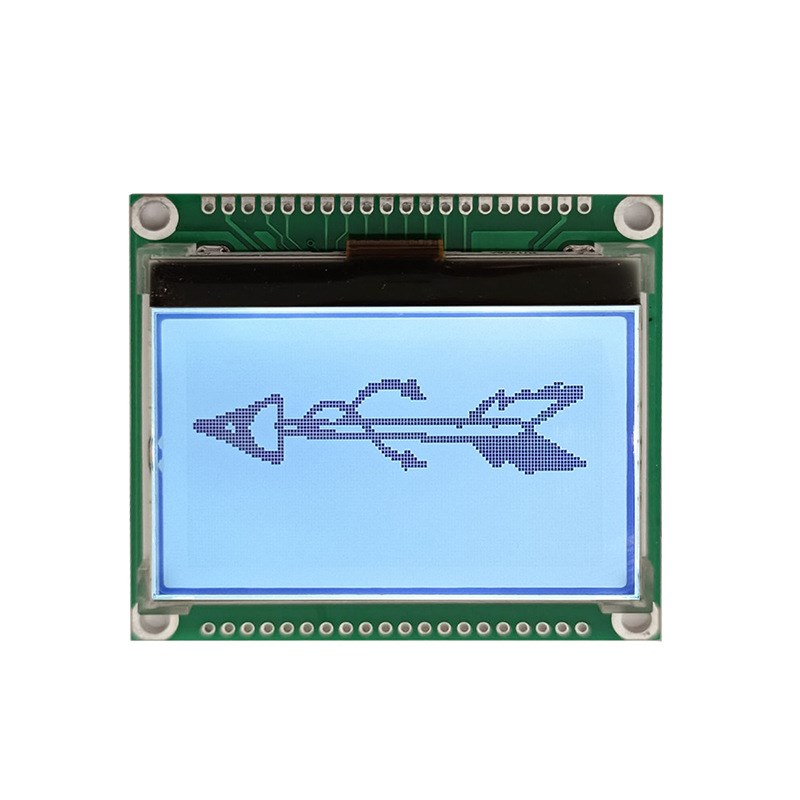 2.1寸12864点阵LCD液晶屏COG显示模块LCM显示模组并口SPI串口