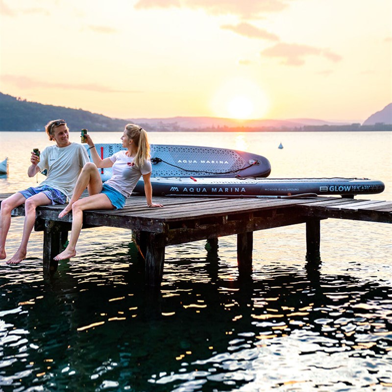 AquaMarina/乐划24新品GLOW霓虹号发光sup充气冲浪桨板站立划水板