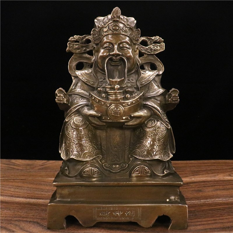 仿古人物铜像摆件才神到铜像家居客厅玄关桌面装饰摆设礼品