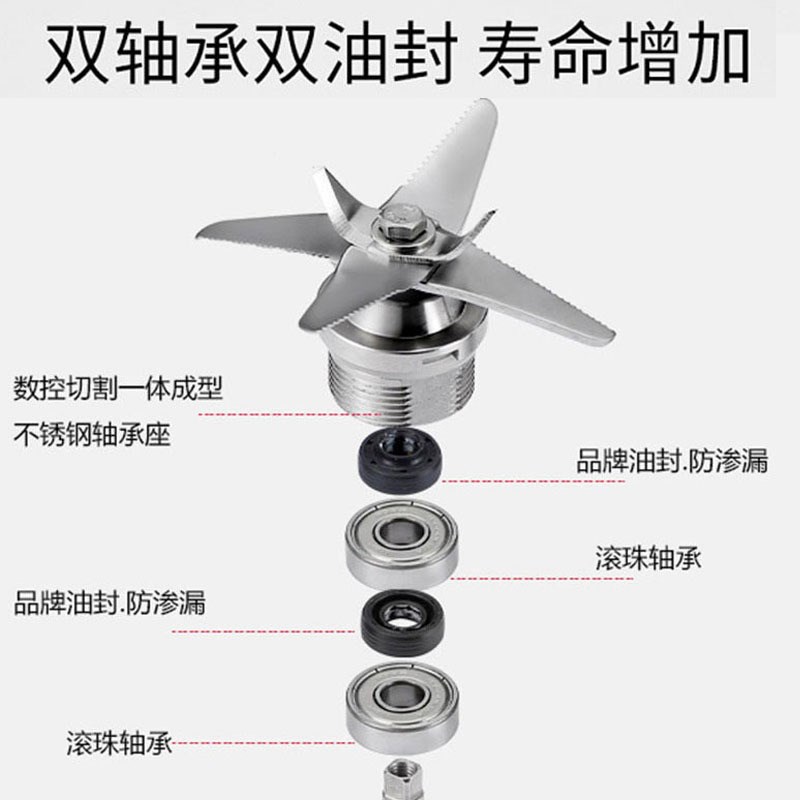 168商用豆浆杯子 沙冰机配件 2.5L4L6L破壁机杯俎豆浆杯