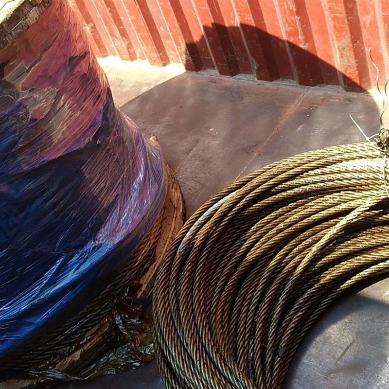 钢丝绳镀锌带油6*36WS+IWR-26哩船上专用钢丝绳起重钢丝绳