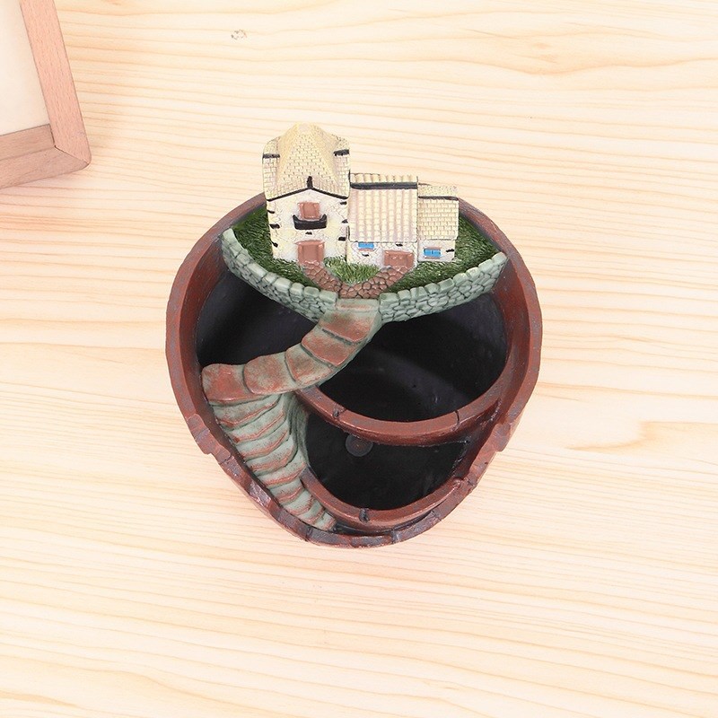 新款新奇特空中花园多肉花盆大号 创意树脂摆件多肉植物花盆