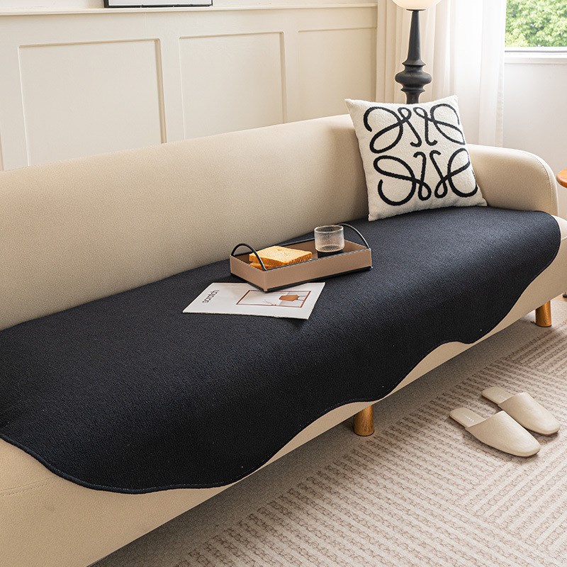 不规则异形沙发垫雪尼尔四季通用防滑耐脏坐垫沙发盖布轻奢高级感