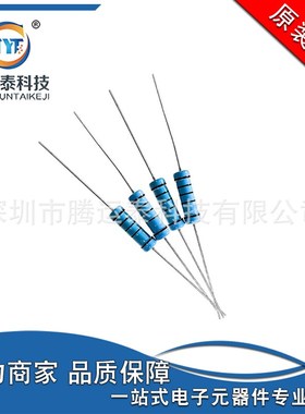 插件电阻100欧 100 100R 2W 精度1% 金属膜电阻 蓝色五色环电阻