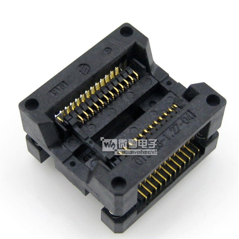 SOP24 SOIC24 SO24 引脚间距1.27mm 编程座 测试座IC进行烧写测试