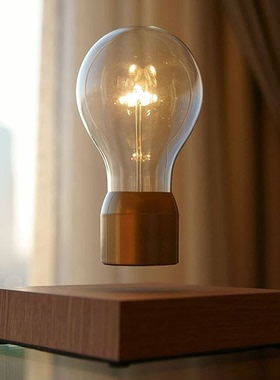 德国直邮瑞典Flyte Royal悬浮灯泡Magnus创意台灯LED橡木底座包邮