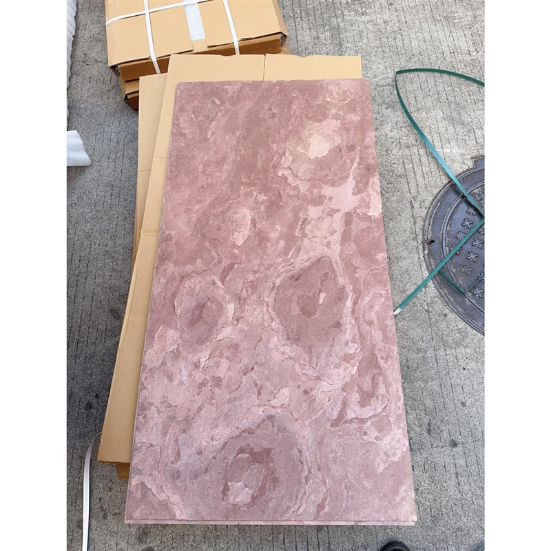 红色超薄石材天然岩板家具贴面装饰背景墙面柔性可弯曲大理石纹板