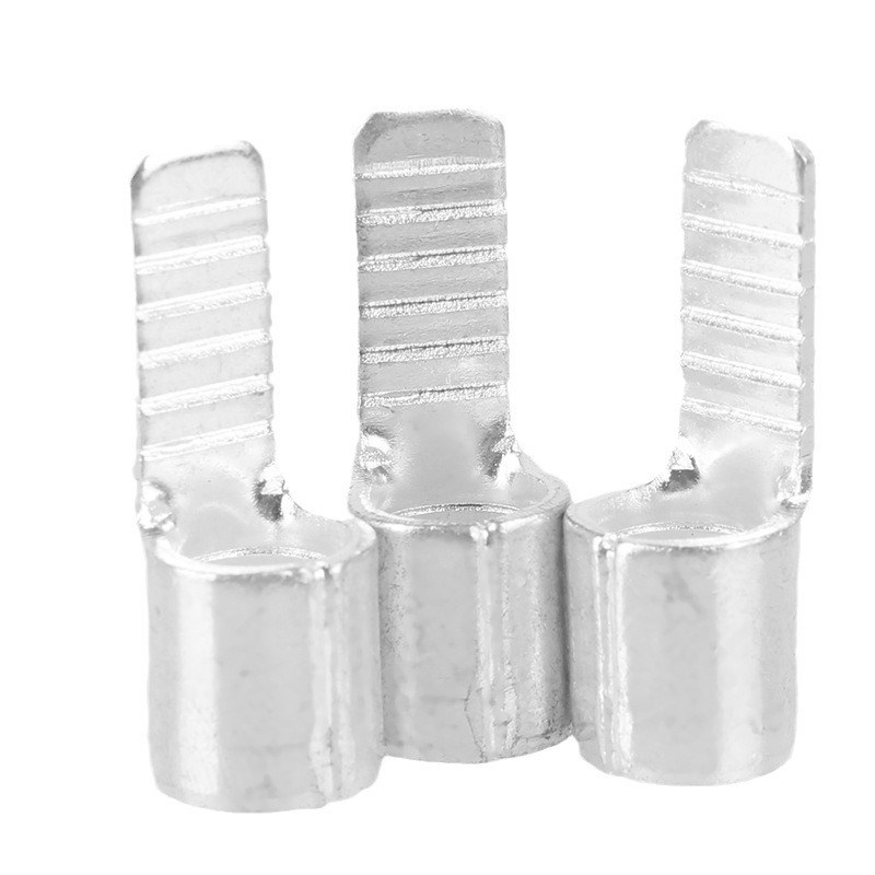 紫铜C45插片DZ47空开插针冷压接线端子铜鼻子端头线耳1.5~50平方