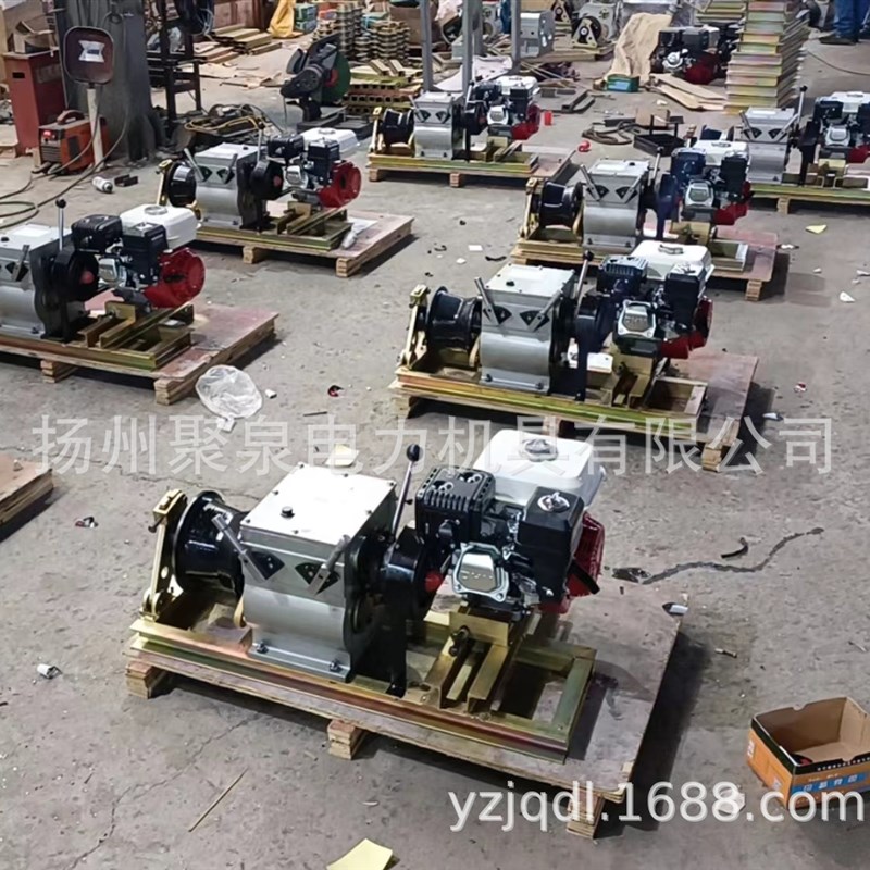 2024新品江苏扬州产1吨3吨5吨8吨手扶机动绞磨3吨绞磨机