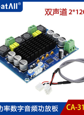 CA-3116S大功率数字功放板 TPA3116D2 音频放大模块 双声道2*120W
