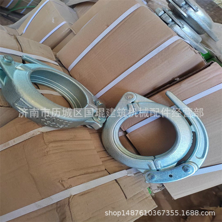 盾构机配件注浆泵DN80抱箍2寸3寸3.5寸4寸镀锌锻造快速管卡