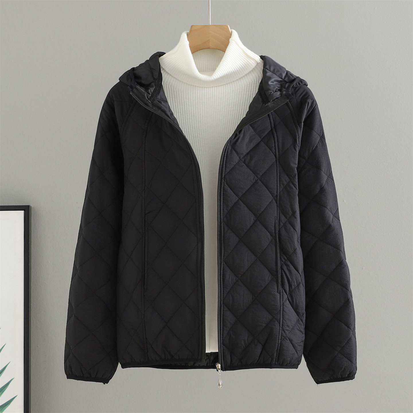 秋冬新款连帽薄款棉衣短款外套女时尚休闲百搭宽松夹克棉服上衣潮,女装/女士精品,棉衣/棉服,淘宝优惠券,粉丝福利购,淘宝优惠卷