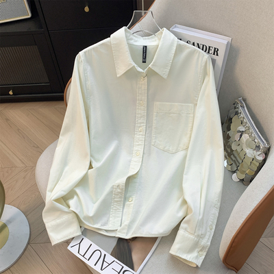 春秋宽松气质百搭纯棉灯芯绒衬衫