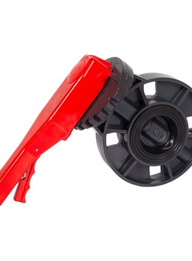 PVC蝶阀手动塑料阀门化工深灰色对夹蝶阀EPDM闸阀工业水处理阀门