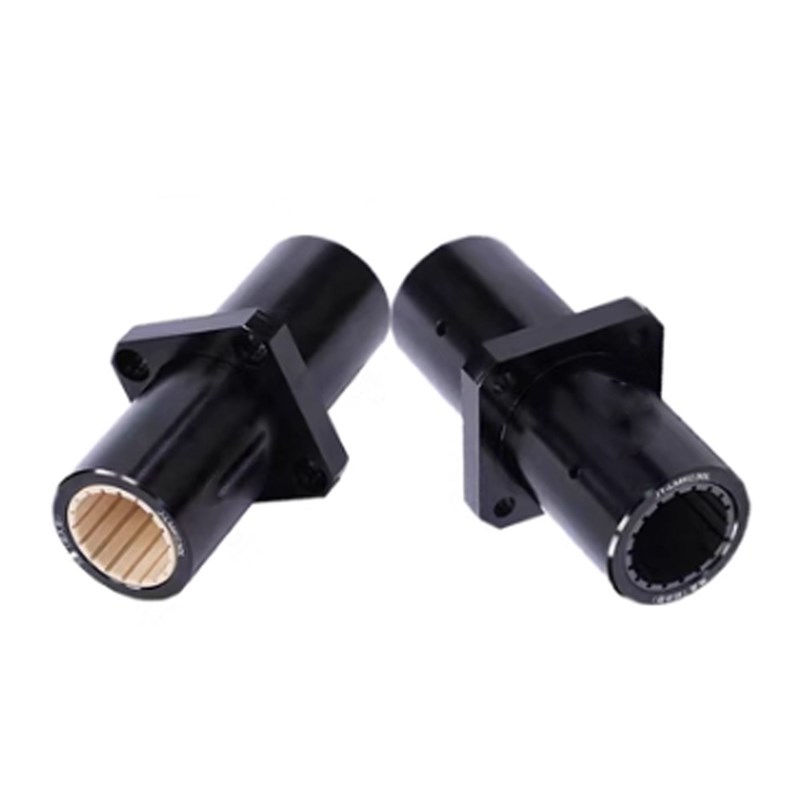 中间方法兰滑动轴承直线运动固定套加长型LMKM10 12 16 20 30 40L