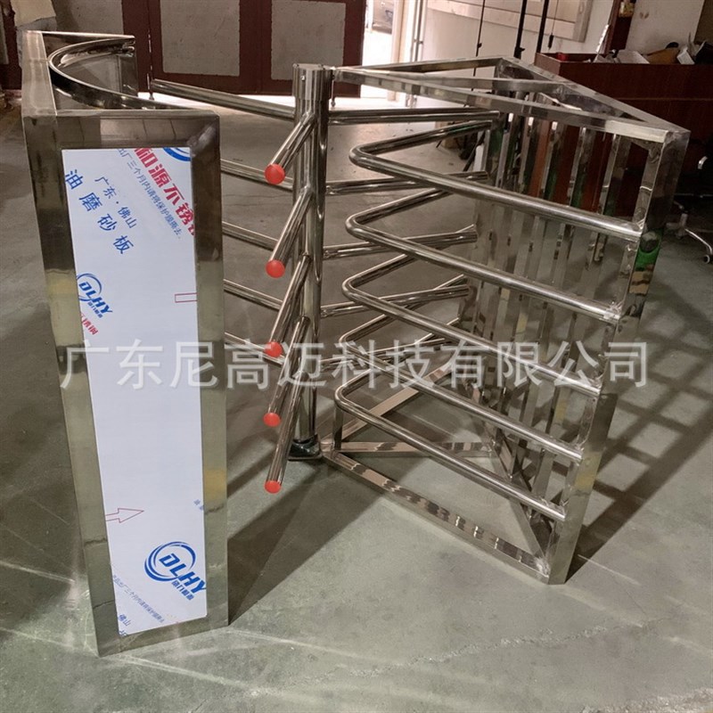 火车站候车室单向入口旋转式半高单向门 超市禁行通道导向器 转闸