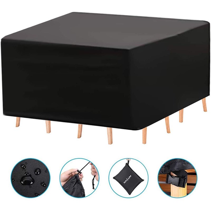 方桌罩热销户外方形420D牛津布桌椅罩庭院花园防水防尘家具罩