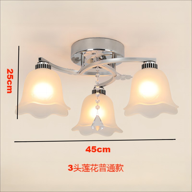 简约现代客厅餐厅书房卧室房间家用温馨浪漫水晶吊灯圆形吸顶灯具