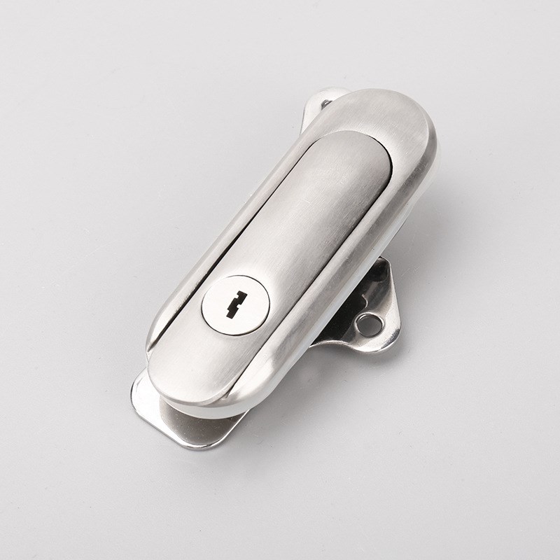 AB402-1 AB401-2不锈钢平面锁 配电柜门锁 工业设备柜门锁