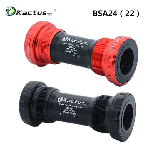 Kactus陶瓷中轴山地公路BB68螺纹式旋入式培林中轴BSA24 转22