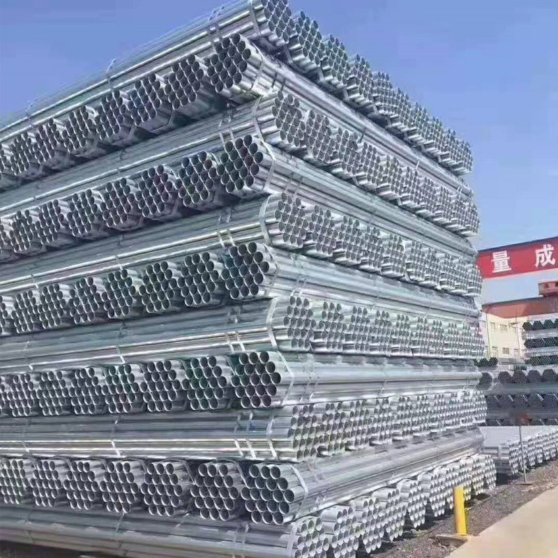天津厂家配送镀锌管热轧镀锌圆管大口径薄壁管薄壁镀锌管钢材