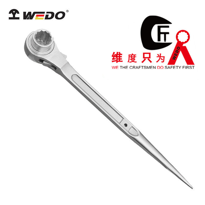 WEDO维度304不锈钢双面撬棒棘轮扳手尖尾棘轮扳手套筒扳手ST8130